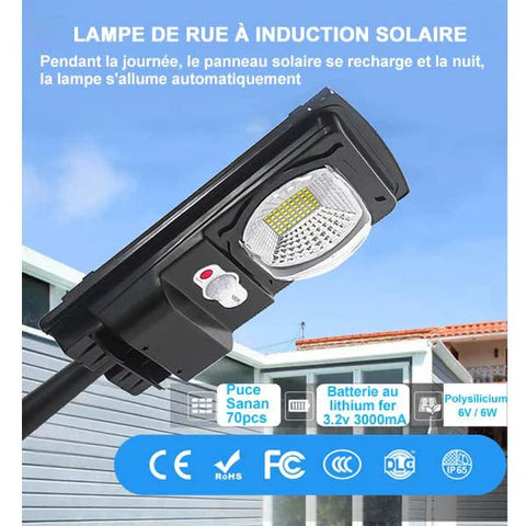 Luminaire urbain solaire 80W