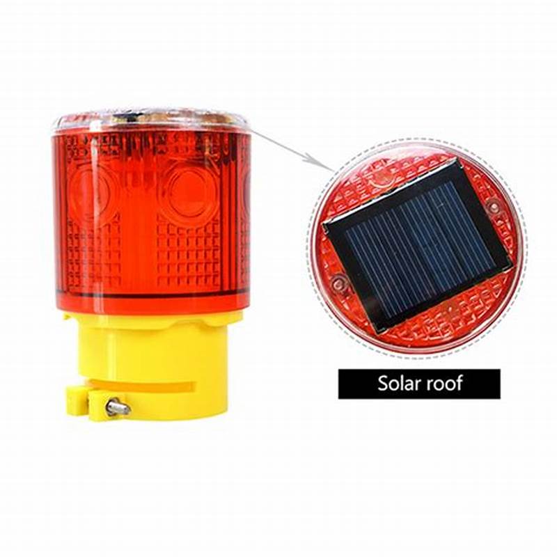 Voyant d'obstacle solaire ROUGE d'avertissement, lumière LED