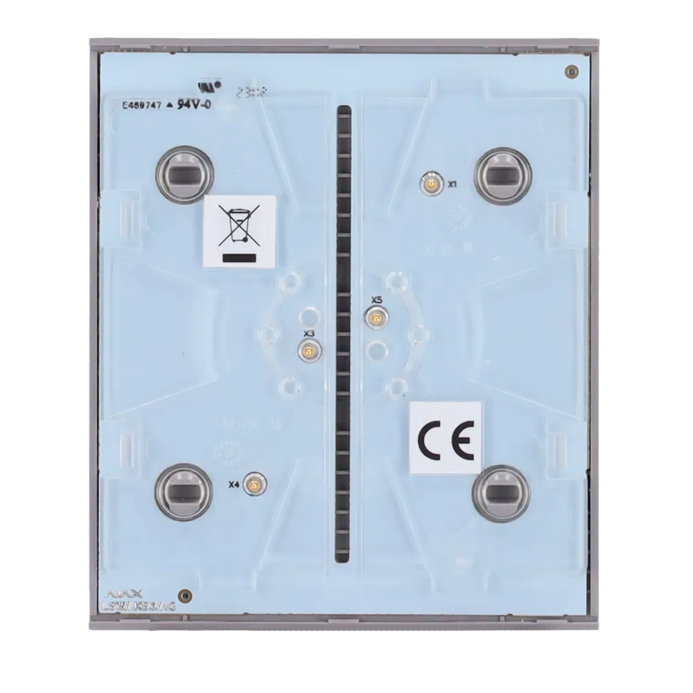 Panneau tactile pour un interrupteur simple d'éclairage AJAX (CENTRAL BUTTON)