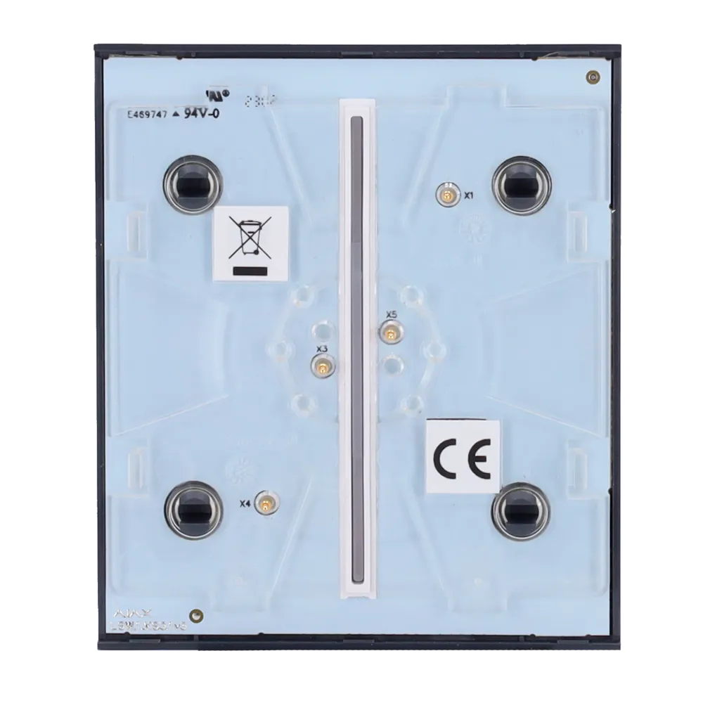 Panneau tactile pour un interrupteur double d'éclairage AJAX (CENTRAL BUTTON)