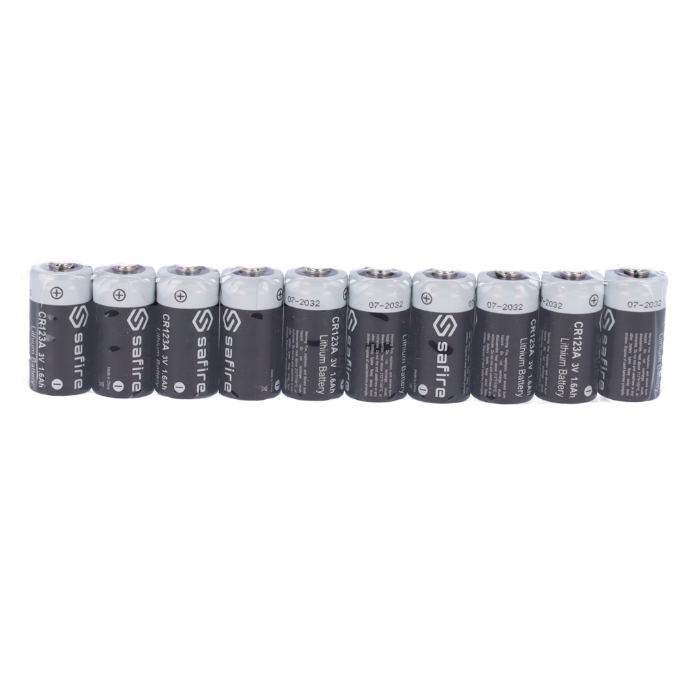 Pile lithium non rechargeable CR123A en lot par 10