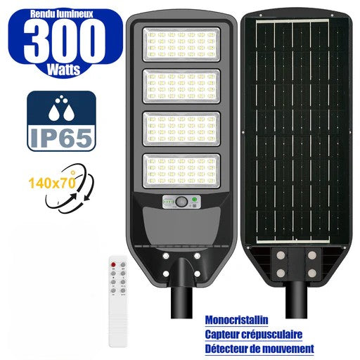 Luminaire urbain solaire 300 Watts