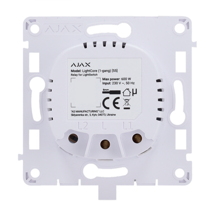 Relais Ajax pour Interrupteur de lumière intelligente simple (1G)