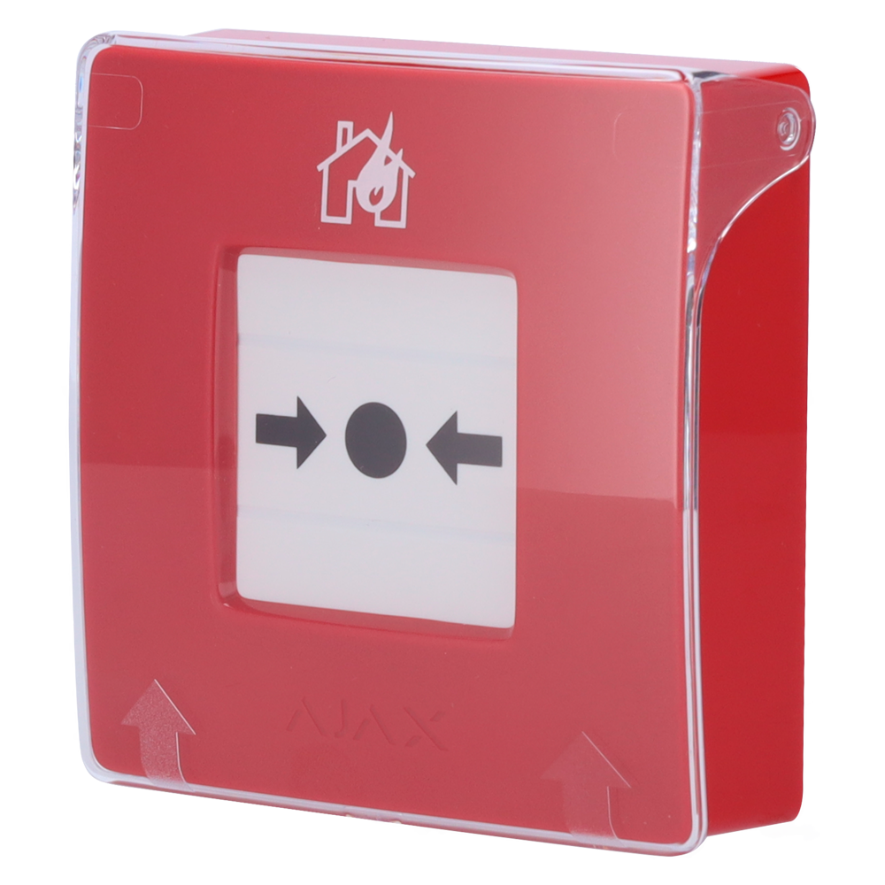 Bouton d'alarme incendie manuel rouge