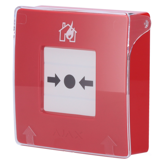 Bouton d'alarme incendie manuel rouge